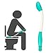 Zafina Toilet Aids Tools, 15" Long Reach Comfort Wipe, Ideal Self Wipe Assist Bottom Wiping Toilet Aid for Limited Mobility, Disabled, Arthritis, Shoulder or Back Pain, Surgery