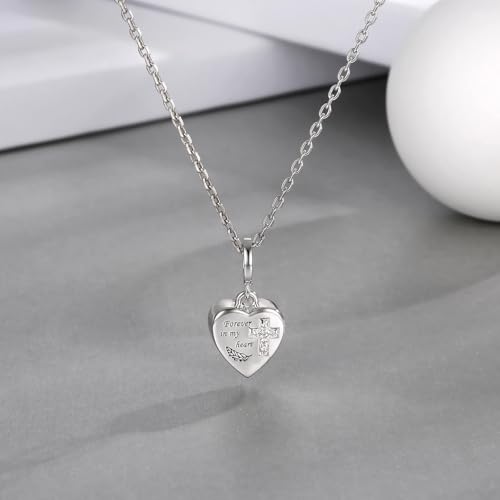 Sterling Silver Urn Charms for Ashes Cremation Charm for Women Fit Bracelet Heart Bead Memorial Keepsake Pendant Cremation Jewelry for Women4