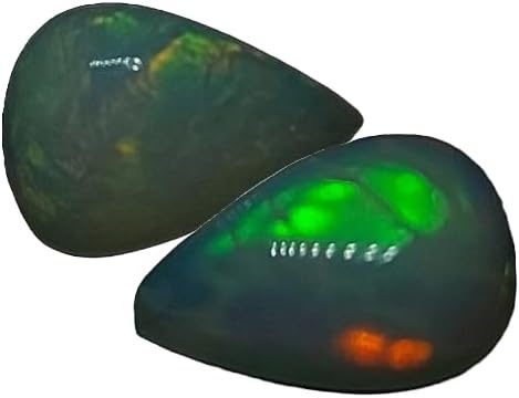 10x7MM Ethiopian Opal,1Pcs Cabochon Rare Quality Ethiopian Opal,1Pcs PEAR Cabochon Ethiopian Opal Cabochon Natural welo opal multi fire opal loose Gemstone For Jewelry Making