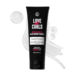Love Ur Curls Irish Sea Moss Hair Gel, Medium Hold Hair Styling Curling Gel for Defined Curly Hair, Waves & Coils, Vegan, Cruelty Free, 236mL