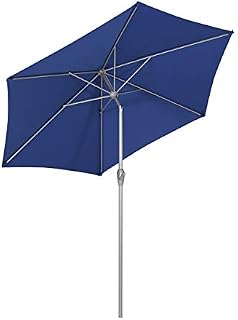 Sekey® 2.7m Cream Garden Parasol Umbrella/Durable Aluminum Parasol, Outdoor Sun Parasol with Crank & Tilt Function, for Patio/Beach/Pool, Sunscreen UV50+ / Pole Width ø 38 mm