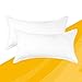 ComfortAce Maas Kissenbezug 100% Baumwolle Hülle 2er Set Kissenhülle Kopfkissenbezug Bettkissenbezug Kissenbezug, 40 x 80 cm Weiß