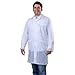 Desco 73620 Statshield ESD Smock, Lab Coat,Snaps, White, X-Small