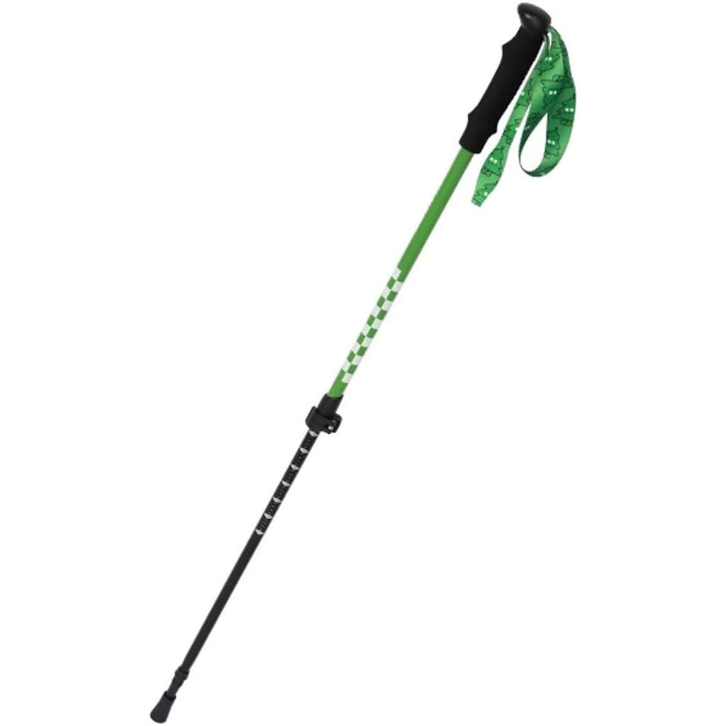 Mini Boys/Girls Trekking Pole, 6061 Aluminum Alloy Hiking Poles, Lightweight, Shock-Absorbent, Equipped with Safety Locking System(Green Color)