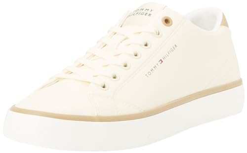 Tommy Hilfiger Zapatillas Sneaker para Hombre, Beige Calico, 42 EU