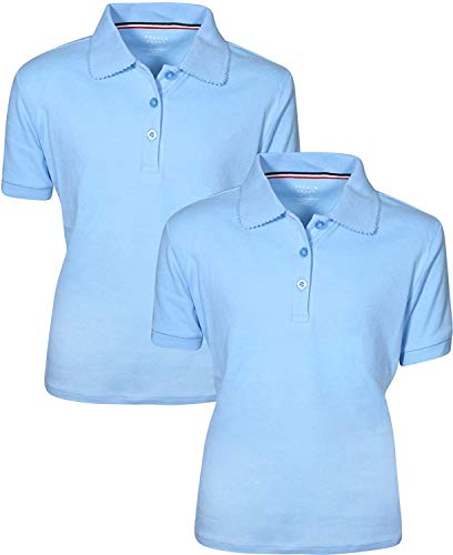 Image of French Toast Kid Girl's 2-Pack Short Sleeve Polo Shirt School Uniform