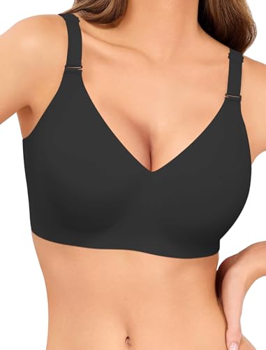 Image of Wireless Bras for Women No Underwire Seamless Buttery Bralettes Smoothing Women's Bras Full Coverage Shapedly Bra