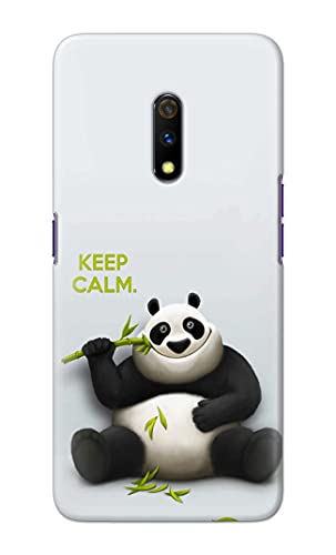 Image of PRINTFIDAA� Printed Hard Back Cover Case for Realme X | Oppo K3 Back Cover (Cartoon Panda) -2808
