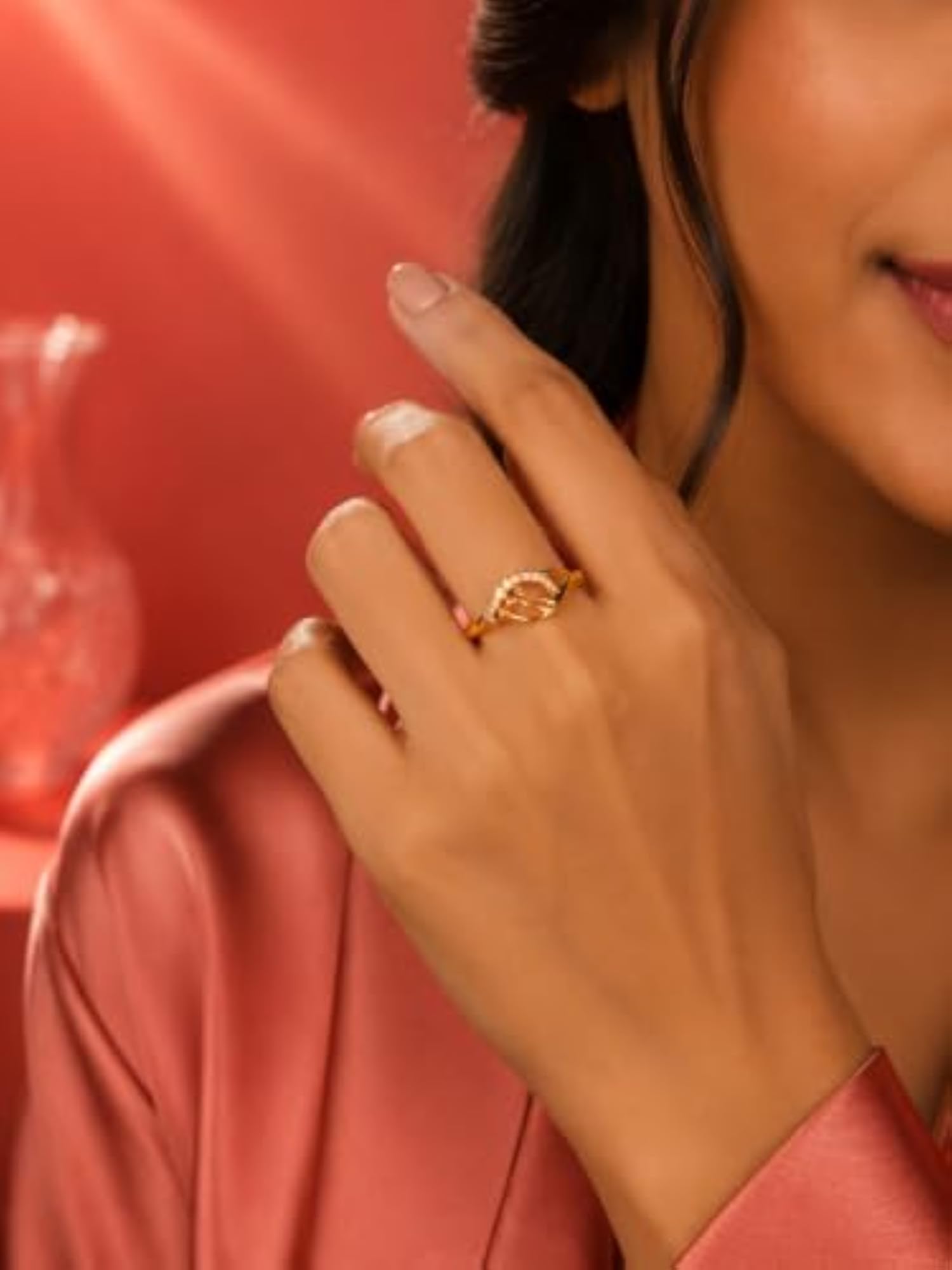 Women's Adjustable Designer Ring, Elegant Style