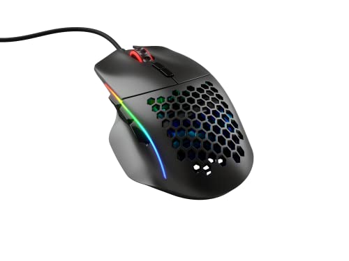Image of GLORIOUS Gaming Model I Wired Gaming Mouse - 69g Superlight, 2 Swappable Buttons, RGB, PTFE Feet, 9 Programmable Buttons, Side Thumb Rest - Black