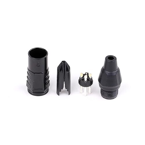 Conector XLR 3 pines macho hembra adaptador de audio para cable de micrófono negro 10 uds 8