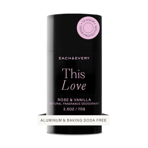 Each &amp; Every Natural Deodorant, EWG Verified &amp; Vegan (2.5oz)