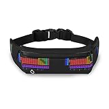 Oyihfvs Colorful Periodic Table of Elements on Black Adjustable Running Belt, Fanny Pack Waist Pack, Runners Bag, Sports Hiking Fitness Exercise Gym Pouch for Women Men Accessories