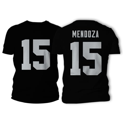 Fernando Mendoza Las Vegas Football 100% Cotton Jersey T-Shirt (1XL Black)