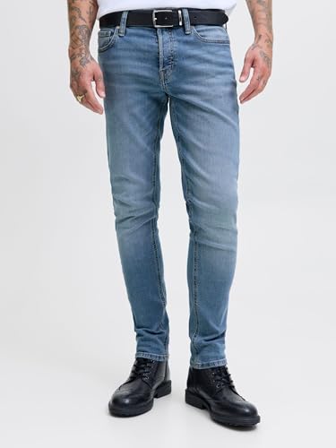 Jack & Jones Jjiglenn Jjoriginal SQ 330 - Vaqueros Ajustados para Hombre, Azul Denim., 34W / 34L - imagen 3
