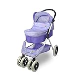 Anivia Baby Doll Stroller for 18 inches Girl Dolls, Foldable Doll Pram Convertible Seat/Bed/Crib,...