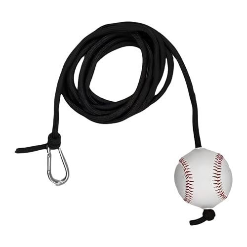 Entrenador de bateo de sófbol con cuerda de práctica ajustable y equipo para swing de béisbol