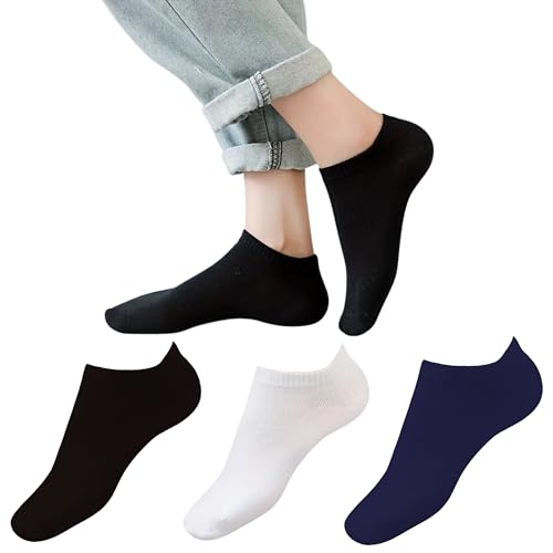 Image of Yuneek Women's Ankle Length Low Cut Cotton Socks Pack Of 3
