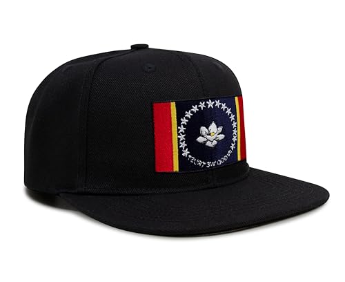 Image of International Tie State Hat for Men and Women, Adjustable Snapback Trucker Baseball Cap with Embroidered Patch