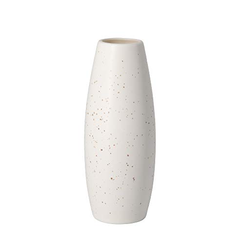 Small Ceramic Flower Vase Container Minimalist Modern Home Décor Style Decoration Matte Design Ideal Gift for Friend Family Artificial Flower Small Vase White (White)