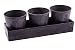 Produktbild Pflanztopf Set 4-teilig in anthrazit - Deko Schale Blumentopf Pflanzschale - Kräutertopf in Beton Optik