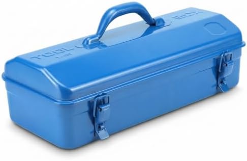 QWORK® 41cm Metal Tool Box Portable Tool Storage Box with Locking...