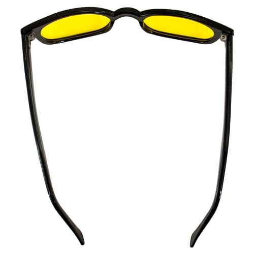 KD's Pacific Coast Sunglasses Black Frame/Yellow Polarized Lens, (20129)4