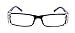 The French, (Bling) Fleur De Lis Women Reading Glasses Adorned with (Clear + Aurora Borealis) Austrian Crystals (Purple) Rectangular