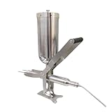 Manuelle Donut-Füllmaschine 5L/5.28QT Cremefüllmaschine mit 4 Düsen für Donuts, Kuchen und Gebäck - Edelstahl Gewerbe und Heimgebrauch