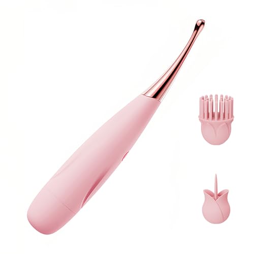 HXLXW Hochfrequenz G-Punkt Vibrator Klitoris Stimulator für Frauen mit 10 Modi und 2 Massageköpfen Leiser Klitoris Vibrator als Sexspielzeug für Frauen Solo oder Paare