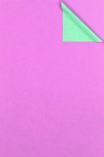 Geschenkpapier Rosa Mintgrün beidseitig bedruckt, Secare Rolle, Geschenkverpackung Größe 70cm x 250m
