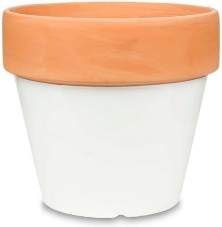 Miniatura 8 de Garden & Home Macetas esmaltadas con borde ancho de 4 pulgadas para plantas de casa, hierbas, suculentas, flores, pequeñas plantas de serpiente,