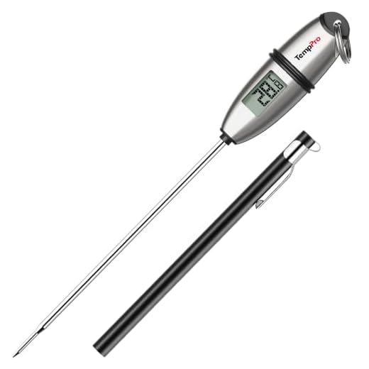 ThermoPro TP02S Instant Vlees Thermometer Digitaal Koken Voedsel Thermometer met Super Lange Sonde voor Grill Snoep Keuken BBQ Smoker Oven Olie Melk Yoghurt Temperatuur