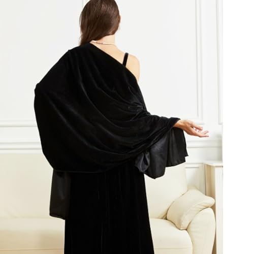 Ralcosuss Women’s Velvet Shawl and Wrap for Evening Dress Warm Wedding Guest Bridal Pashmina Blanket Scarf3