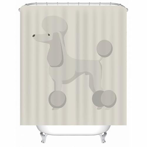 Rideau douche luxe gris lavable en machine résistant et fluide
