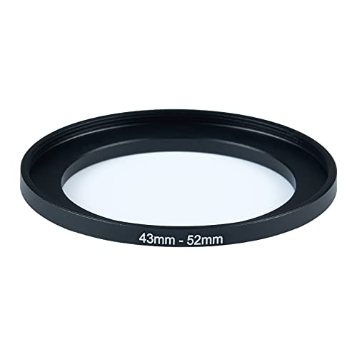 Image of 43mm to 52mm Step-Up Ring Filter Adapter for All Brands UV ND CPL Metal Ring Step-Up Rings Adapter Filter (43mm-52mm)