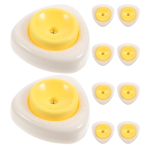 LOLIPPYY 10pcs Kitchen Egg Piercer Manual Egg Piercer Pricker Cracking Tool Cracking Gadget Needle Punch Plastic Base Puncher Small Puncher Handheld