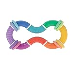 Nuby Twist-a-Ring Rattle Teether Toy for Babies - Toy for Baby Teething Relief - 6+ Months