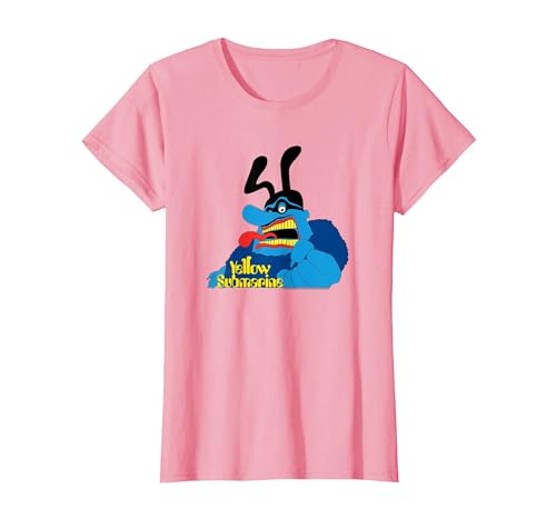 The Beatles - Yellow Submarine - Blue Meanie T-Shirt, Women, Pink, X-Large