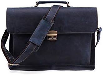 BITWIT Shoulder Bags, Men's Briefcase Men's Briefcase Men's Shoulder Laptop Bag Office Handbag Men (Color Blue)