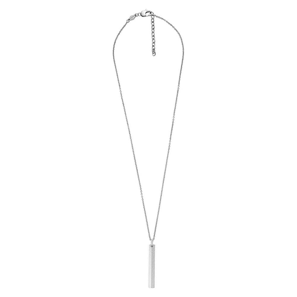 Fossil Men's Necklace, Harlow Linear Texture Chain Necklace