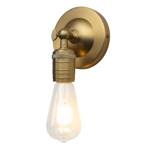 Image of Phansthy Vintage Light Fixture Single Sconce Light Simple Industrial Wall Sconce Lighting Wall Mount Lamps Decorative Wall Lighting for Kitchen Living Room Hallway (Antique)