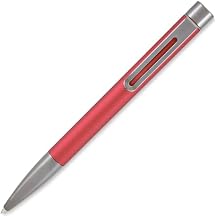 Monteverde USA Ritma Ballpoint Pen in Red Bold Matte Finish, Gunmetal Accents, Refillable Twist-Action High-Quality Pen for Creative Professionals & Artists