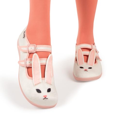 Image of Hot Chocolate Design Women's Mary Jane Flat Shoes - Mary Jane Flat Dress Shoes with Non-Marking Rubber Sole Adjustable Buckle-Strap, Adjustable Buckle-Strap and Cushioned Inner Sole with Arch Support