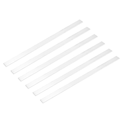 Image of MECCANIXITY 6 Pcs Square Aluminum Flat Bar, 1 /8 inch (3mm) Thick x 19 /32 inch (15mm) Width x 12 inch (305mm) Long 6061 Aluminum Flat Plate Solid New Mill Stock Silver for Industrial Building