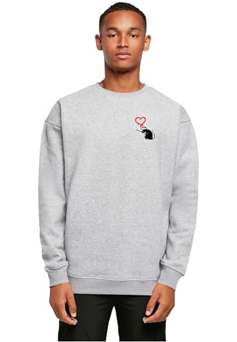 Pull pour homme Merchcode de type sweat-shirt gris en taille L