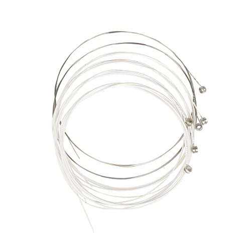 MuzcYM Lot de 6 cordes de guitare acoustique Flok 011-052 pouces en acier à haute teneur en carbone plaqué argent - Les Beatles, Paul McCartney, John Lennon, RIngo Starr, George Harrison MuzcYM Lot de 6 cordes de guitare acoustique Flok 011-052 pouces en acier à haute teneur en carbone plaqué argent – Image 8