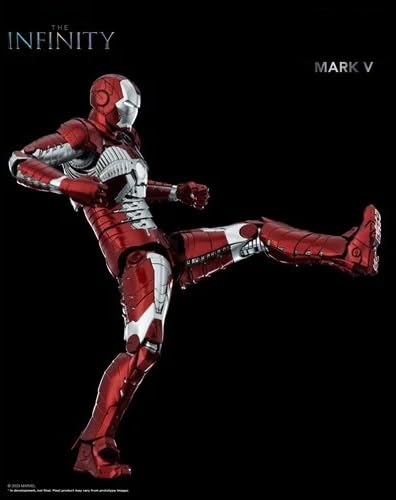 Image of ZD Box Toys Collectible Action Figure Full Box Set: Anniversary Series Non-Luminous Version 1:10 Scale 17cm Super Hero (MK - Iron Mark 5)