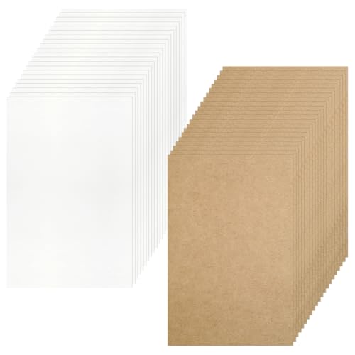 100 Stück Kraftpapier Karten,14,5 x 9,5 cm 300g/m² Ostkarten Blanko,Karten Zum Selbstgestalten,Postkarten Blanko,Kraftpapierkarte für Die Gestaltung Von Grußkarten,Gemälden,Postkarten und Einladungen