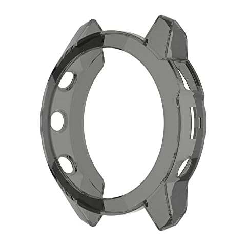 Chofit Cases Compatible with Garmin Fenix 7/Fenix 7 Solar Case, Protector Protective Case Cover Soft TPU Bumper Shell for Fenix 7 Smartwatch (Not for Fenix 7S/7X) (Black) Cover